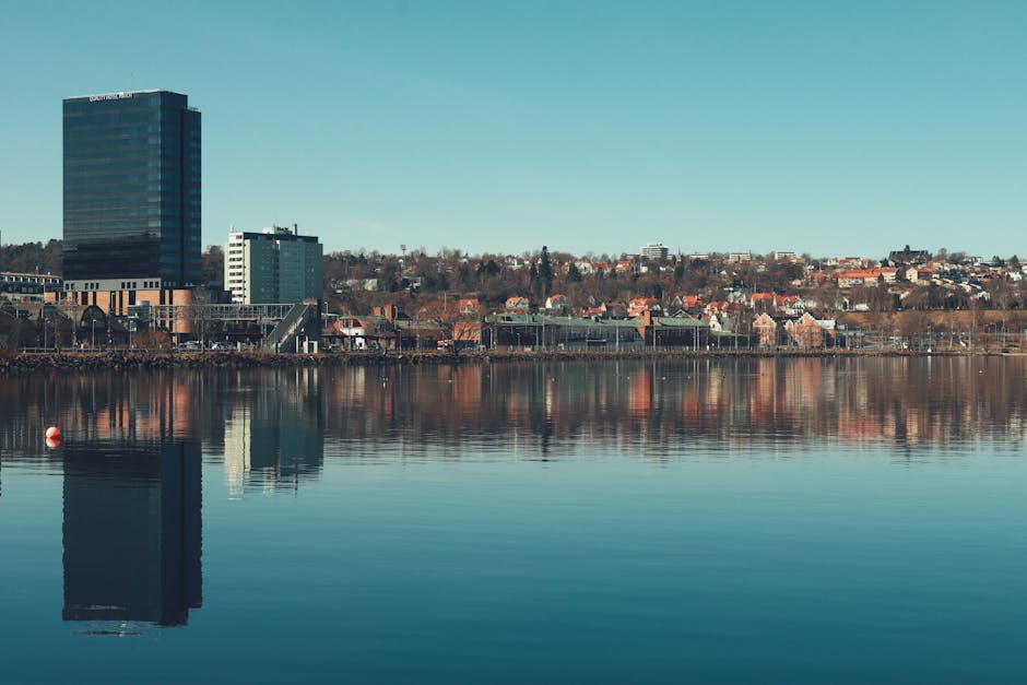 Evening activity in a public plaza during a community program