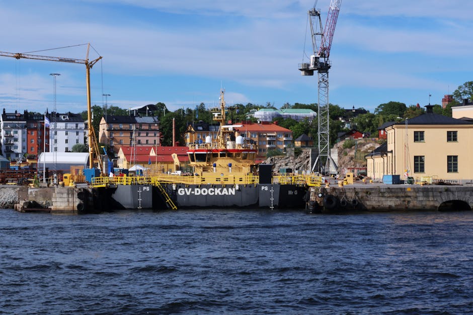 Street-level view of activity across Lidkoping